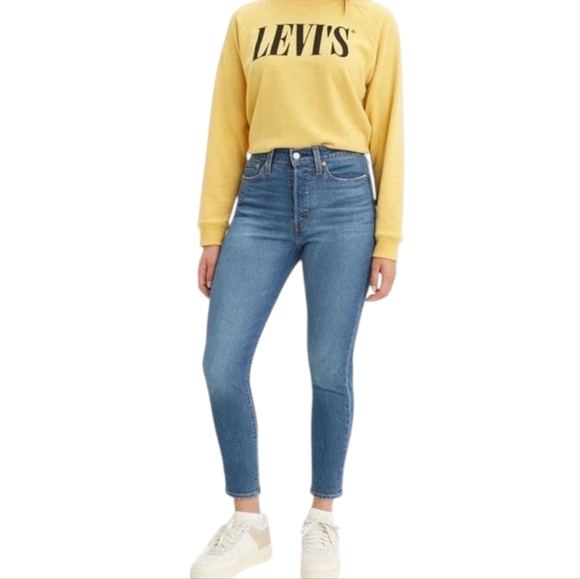 Levi's Wedgie Fit Skinny Jeans Devil Medium Wash Capsule Southwestern Women's 27 - Picture 3 of 15